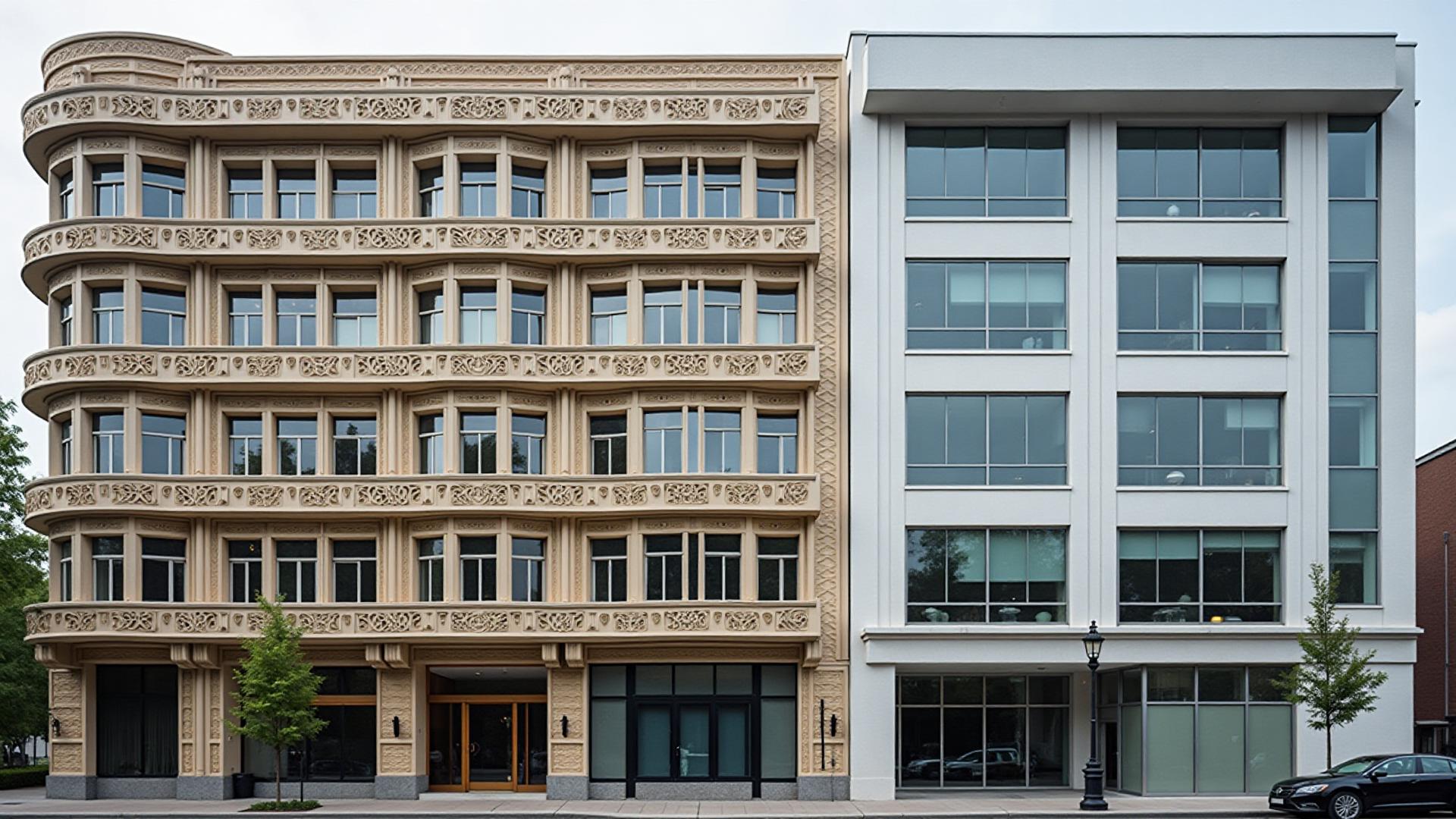 Kontrast historische vs. moderne Architektur